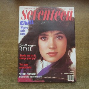 2404MK●洋雑誌「seventeen」1988.12●表紙:ジェニファー・コネリー/ウィル・ウィトン/美容/スキンケア/ファッションの画像1