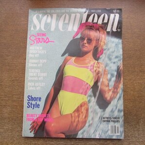 2404MK●洋雑誌「seventeen」1988.7●チャイナ・フィリップス/リック・アストリー/テレンス・トレント・ダービー/ジョニー・デップの画像1