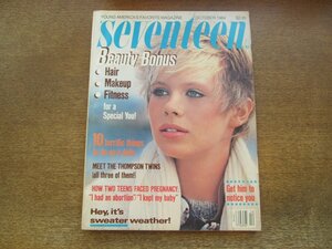 2404MK●洋雑誌「seventeen」1984.10●トンプソン・ツインズ/ファッション/美容