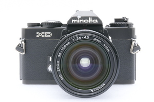 MINOLTA XD + MD 35-105mmF3.5-4.5 ミノルタ フィルムカメラ MF一眼レフ ズームレンズ ジャンク品