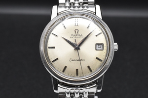 ジャンク OMEGA Seamaster Ref:166.003 Cal.565 オメガ シーマスター シルバーダイヤル デイト 自動巻き メンズ 腕時計 ■23555