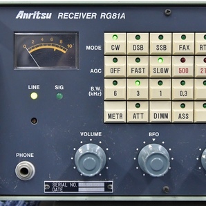 動作未確認 ANRITSU アンリツ RG81A RECEIVER レシーバー 受信機 アウターケース付 無線機 ■23652の画像4