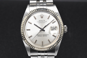 ROLEX DATE JUST Ref:1601 Cal.1570 ロレックス オイスター デイトジャスト シルバーダイアル フルーテッドベゼル ■ 23848