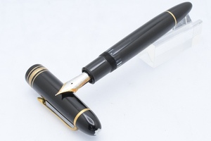 MONTBLANC MEISTERSTUCK 149 中白 ペン先 14C 585 F モンブラン マイスターシュテュック 吸入式 万年筆 事務用品 ■23933