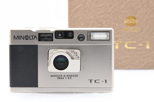 MINOLTA TC-1 ミノルタ AFコンパクトフィルムカメラ 箱・純正ケース付 ジャンク品