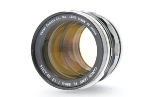 CANON LENS FL 58mm F1.2 FDマウント キヤノン MF一眼用交換レンズ 標準単焦点 大口径 難あり
