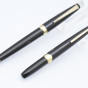 2本セット PILOT PLATINUM 万年筆 ペン先18K パイロット プラチナ ショート軸 カートリッジ式 事務用品 筆記用具 ジャンク扱い ■24045の画像5