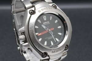  operation not yet verification Junk CASIO G-SHOCK Ref:MRG-121T Casio G shock titanium black face quartz wristwatch 