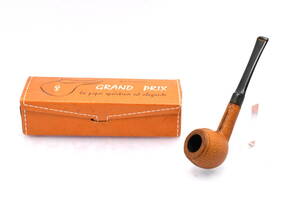  SAVINELLI GRAND PRIX ITALY サビネリ 革巻き パイプ イタリア製 喫煙具 タバコグッズ 箱付 ■ 24149