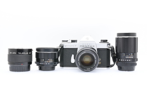 PENTAX SP F + 50mm F1.4 + 24mmF3.5 + 135mmF3.5 ペンタックス フィルムカメラ レンズ