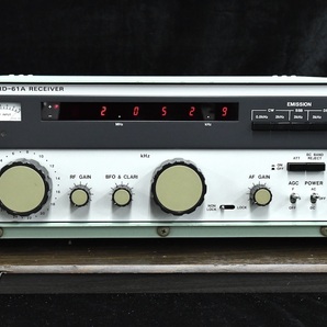 【同梱不可】動作未確認 JRC NRD-61A RECEIVER 受信機 後期モデル ケース付 日本無線 アマチュア無線 ■24201の画像1