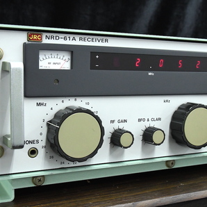 【同梱不可】動作未確認 JRC NRD-61A RECEIVER 受信機 後期モデル ケース付 日本無線 アマチュア無線 ■24201の画像5