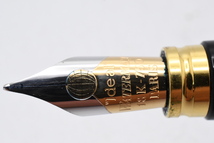 WATERMAN ウォーターマン IDEAL 18K ブルー マーブル カートリッジ コンバーター 両用 イニシャル彫有 万年筆 ■24340_画像7