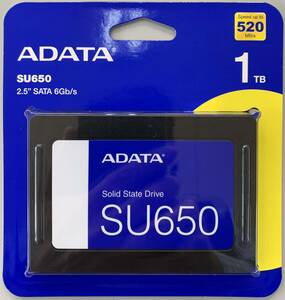 新品未使用 ADATA １TB SU650 内蔵型 SSD 薄型７mm厚