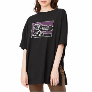 Sサイズ GU トップス Tシャツ 半袖 ガーフィールド ブラック 黒 綿100% 新品 未使用 タグ付き ジーユー レディース