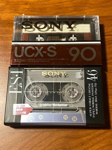 カセットテープ　SONY ES・Ⅰ ノーマル ucx-s ハイポジ　2本セット　★送料込み