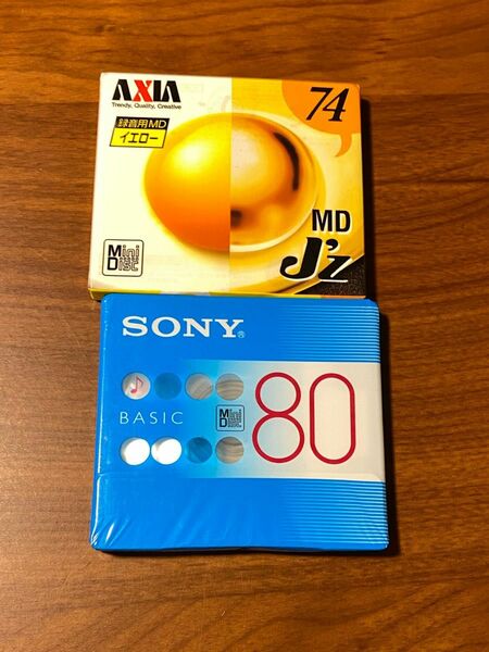 未開封品 録音用 MD 74 AXIA JZ 74 イエロー　sony 80 basic セット　★送料込み