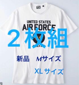 AVIREX Tシャツ XLサイズ Ｍサイズ 2枚組　新品タグ付　