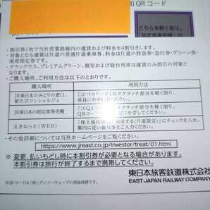 迅速発送 JR東日本 株主優待割引券（1枚片道4割引）４枚セット（有効期限2023年7月1日~2024年6月30日)の画像5