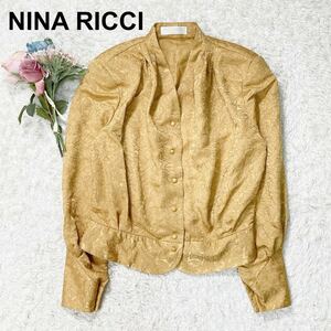 NINA RICCI ニナリッチ ジャケット ブラウス 花柄 刺繍 11号 レディース B32431-77