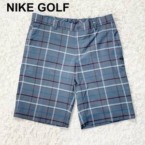 NIKE GOLF ナイキ ゴルフ ハーフパンツ ゴルフウェア チェック柄 XL メンズ B32431-103