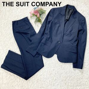 THE SUIT COMPANY ザスーツカンパニー スーツ ジャケット パンツ ビジネススーツ レディース 42 ネイビー B32431-84