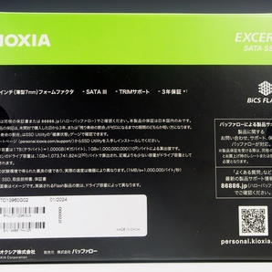 【新品・未開封】キオクシア KIOXIA SSD 960GB 2.5インチ7ｍｍ SATA 国産BiCS FLASH TLC搭載 3年保証SSD 960GBの画像2