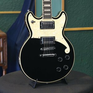 送料無料 新品 ストラップ付 D'Angelico ディアンジェリコ エレキギター Premier Brighton, Black Flake ケース付 検品・調整済出荷