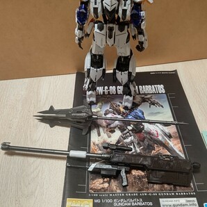 MG 機動戦士ガンダム 鉄血のオルフェンズ ガンダムバルバトス ソリッドクリアver. 組立て済み・塗装済み・パーツ欠品ありの画像6