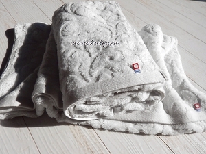  new goods * now . towel *. twist * soft * on goods *da mask pattern * Jaguar do weave * bath towel 2 sheets * white × gray 