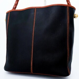 1円〜■極美品■超高級品■BOTTEGA VENETA ボッテガ トート ショルダーバッグ ビジネス 大容量 A4 レディース メンズ レザー ブラック 黒