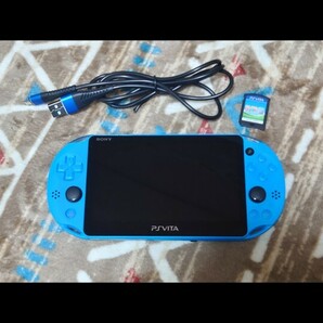 PS Vita PCH-2000 本体 USB充電器 みんなのゴルフ6の画像1