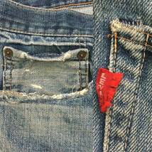 色落ち◎ 70'sリーバイスLevi's 505 Big E Red Line W40ジーンズ/検501xx ビッグE502鬼ヒゲ66前期606シングル70505E濃紺_画像7