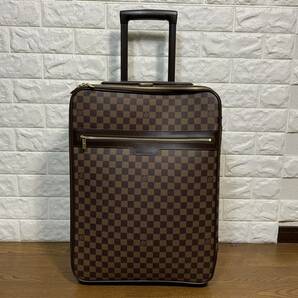 Louis Vuitton LV ルイヴィトン N23294 ダミエエベヌ ペガス50 スーツケース キャリーケース トランクケース トラベルバッグ 旅行鞄 2輪の画像1