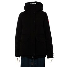 美品 CANADA GOOSE カナダグース コットン×ポリエステル ダウンジャケット XS レディース 黒 ブラック 5805L_画像1