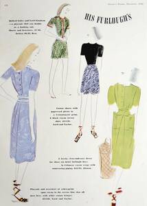 稀少！1942年雑誌記事/女性ファッション/モード/Harper`s Bazaar/18