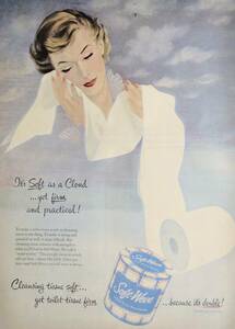 稀少！1940年代Soft-Weve広告/スコット・ティシュ/20