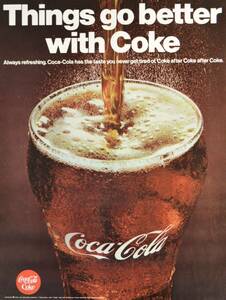 稀少！1967年コカコーラ広告/Coca-Cola/Coke/ソフトドリンク/21