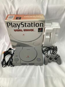 【動作確認済】動作品 SCPH-7000 初代 プレイステーション PS1 本体 箱 ②