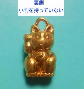 ★　純金　K24 24K 猫　招き猫　!!!!新品仕上げ済み!!!!★ずっしり重い純金招き猫★刻印あり!!!一点物!!!! キュンです