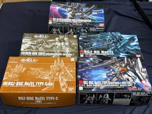 ★ 1/144　HG リゼルC型（ゼネラルレビル配備機,リゼルC型（ディフェンサーbユニット）,ジムIII（ユニコーンデザートカラー)など５個セット