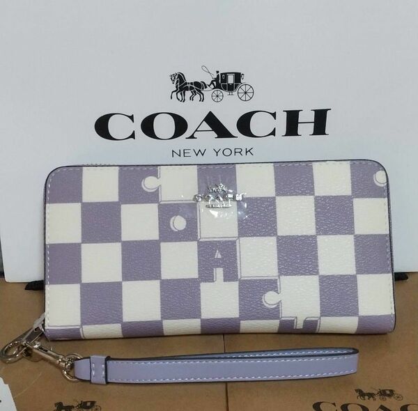 最新作 COACH 長財布 ラウンドファスナー