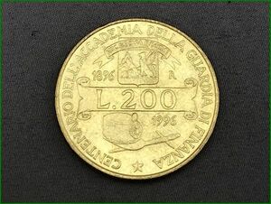 イタリア 1996年 200リラ 記念硬貨