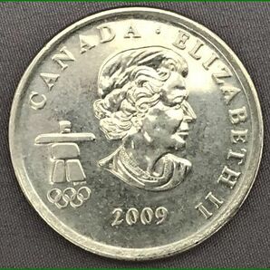 カナダ 2010年 バンクーバーオリンピック 25セント クロスカントリーの画像2