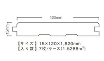 1-402 マ）幅広120 楢ナラ 節有 オイル塗装 自然塗装 無垢 床材 激安フローリング　_画像3