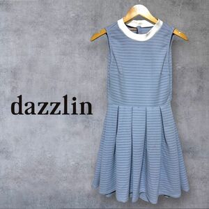 dazzlin 背中チラ見せ パンチング プリーツ ワンピース