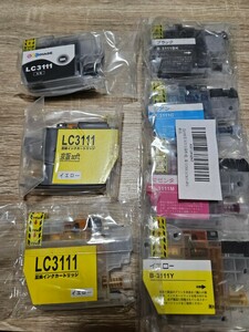 brother インクカートリッジ B-3111 4色 LC-3111 イエロー2本、ブラック1本、 7本 セット