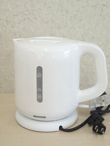 ●MMT● 【2022年製・展示品】 電気ケトル 1.0L 沸騰自動OFF機能付き ワンタッチ操作 N.EK-0.12.1(W)(SE-62)