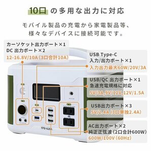 新品 ポータブル電源 大容量 Y.PD-62.6A （管理番号No-十）の画像4