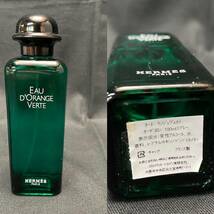 M6234【HERMES】エルメス オードランジュヴェルト セット オーデコロン100ml スプレー シャワージェル 30ml ソープ50g 長期保管品_画像4